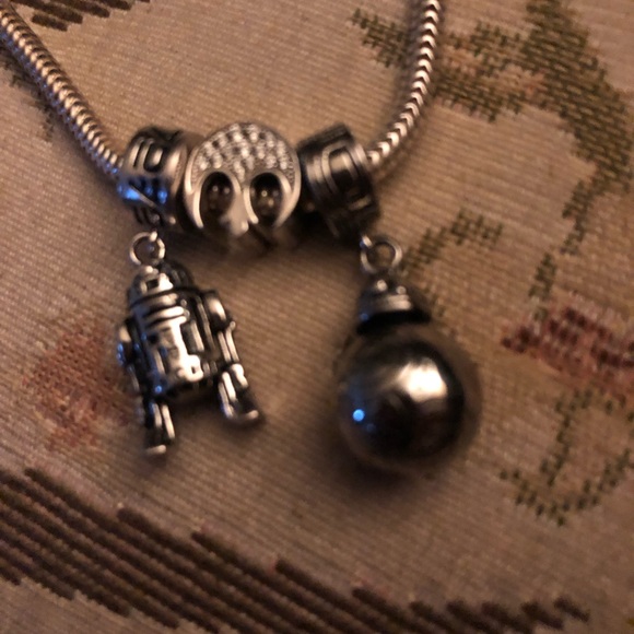 💫Rare Sterling Silver Star Wars Charm Bracelet- 598 $65 or $50 w/offer - Picture 12 of 14